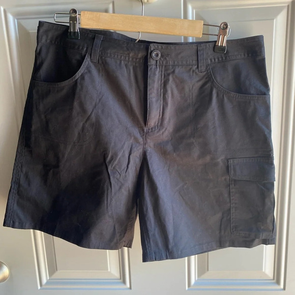 Cabela's Pants - Cabela’s Size 12 Black Chino Shorts 7” Inseam 98% Cotton High Waist 36” Waist
